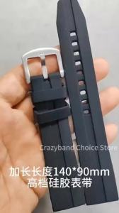 Big Size Silicone Straps Extended Length Rubber Watch Band 20mm 22mm Sports Bracelets Universal Wristband Accessories Waterproof
