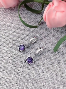 Bông Tai Hoa Zircon Tòn Ten Lấp Lánh Phong Cách Hàn BTHOAMAN72