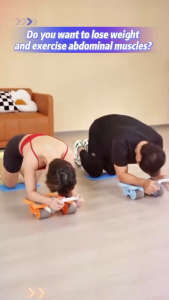 （Upgrade 4 wheels）Beginner Abdominal Health Wheel Support Rebound Ab Rollers Fitness Equipment