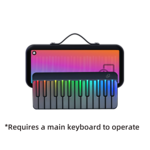 【PopuPiano】PopuMusic Smart Piano Keyboard 59-Key Digital Piano for Beginners Rainbow LED Lights&Free Apps 256 Voices 100+ Auto Chords MIDI SupportPortable Piano Keyboard