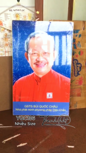 Tranh Y khoa chân dung GSTS Bùi Quốc Châu tráng gương treo tường Tranh diện chẩn đồng ứng đồ hình bùi quốc châu YQC186