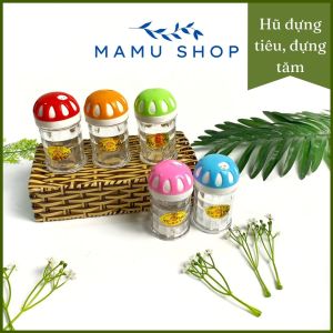 Lọ đựng tăm đựng tiêu hũ rắc muối ô vuông Mamu shop M70
