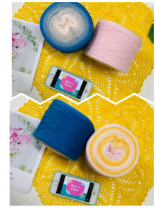 Yarn - Sợi 100% Cotton màu cầu vòng | Sợi se/xe tròn 0.6mm - 0.8mm | Đan Móc Đồ Mùa Hè | Terri Store