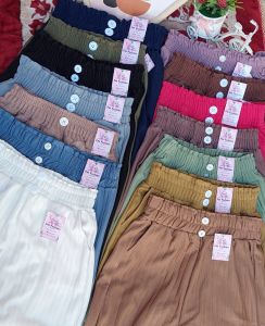 CELANA KULOT KNIT HORNET PREMIUM HIGHWAIST KANCING 2 PALING LARIS