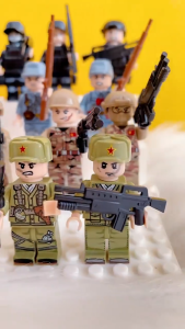 Bộ sưu tập nhân vật lắp ráp minifigures set 8-12 nhân vật cảnh sát bộ đội kèm phụ kiện