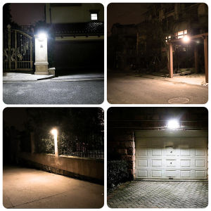dishun | Solar Outdoor Wall Light with Remote Control and Motion Sensor