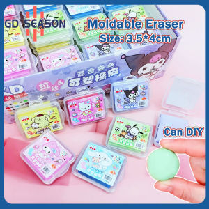 Cartoon Sanrio Eraser Art Clay & Color-changing Brushed Colored Pencils