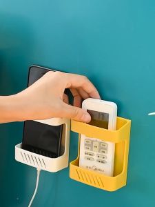 SOEZ Wall Mount Storage Holder Case Remote Control Holder Toothbrush Mobile Phone Handphone Charging Holder Household