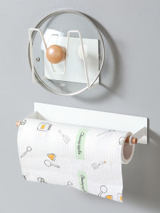 Magnetic Kitchen Storage Rack Enamel Board Wall Mounted Multi-Purpose No Drilling Required Fridge Magnet Rack Organizer