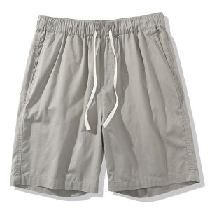 Japanese Retro Overalls Shorts Mens Summer Thin Pure Cotton Loose Straight-leg Short-Length Pants Fashion Brand All-Matching Bermuda Shorts