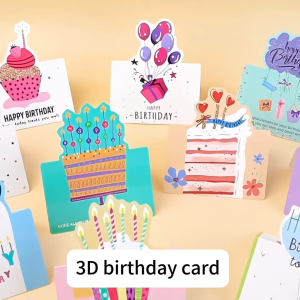 (READY STOCK) Kad Ucapan Hari Jadi Comel Kreatif Kanak-kanak Birthday Greeting Card Cute Present Kids Gift Set 儿童生日卡片祝福