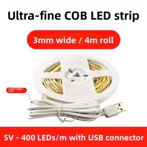 SHUOYU | Ultra Narrow LED Strip Light 3mm 5V 12V 24V Self-Adhesive