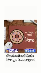 Transfer It Customized Personalized 5mm Mouse pad Puns Design you stole a pizza on my heart Design