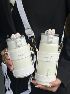 Cute 316 Stainless Steel Vacuum Cup Female Minimalist Good-looking Water Cup Portable with Tea Strainer Cup Student Tea Cup