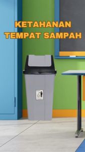 LEORA Tempat Sampah Plastik HANEDA 20 Liter Temopat Sampah Goyang Tong Sampah Tutup Ayun Rubbish Bin Plastic