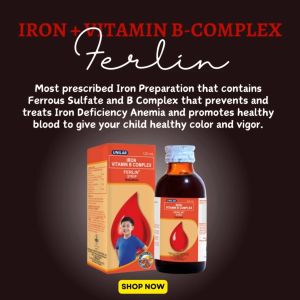 Ferlin (Iron + Vitamin B-Complex) Drop (15ML) / Syrup (120ML)