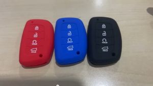 Casing Silikon Karet Kunci Remote Hyundai Creta 4 Tombol 5 PCS
