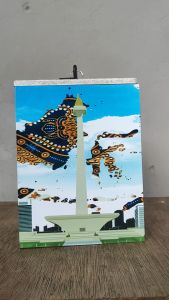 Celengan Brangkas Unik Lucu Pesona Indonesia ukuran Jumbo 15x15x20cm dengan kunci ganda anti rayap