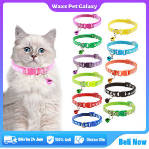 Kalung Kucing Anjing Bermotif Jejak Kucing: Pet Collar Aksesoris Hewan Peliharaan Berkualitas