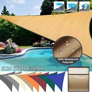 Triangle Sun Shade Sail Canopy UV Block Sunshade Sails Sunscreen for Outdoor Patio Garden Backyard Awning Sunsail with Free Rope