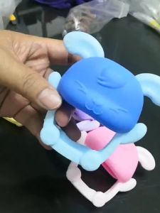 Antibacterial Rabbit Silicone Wristband Teether Baby Hand Teething Toys BPA Free Non-Toxic Molar Hand Tied High Quality