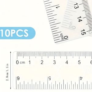 10 Transparent Ruler Stationery Supplies for Returning to School and Office Supplies for Middle School Students Halloween
