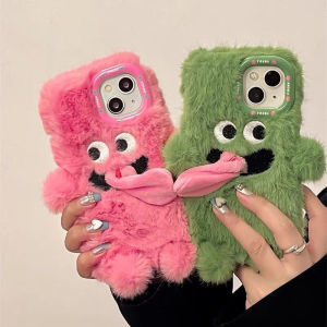 เคสโทรศัพท์มือถือลายมอนสเตอร์น่ารักตลกๆ ติดแม่เหล็ก สำหรับ iPhone 17Pro max 16plus 15 14 11 12 13 Pro  ดีไซน์สร้างสรรค์