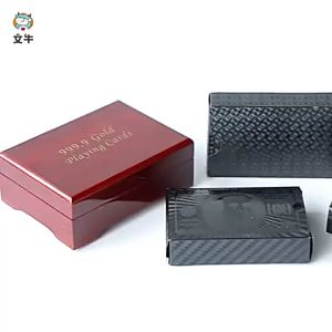 Waterproof Plastic Gold Silver Poker Cards