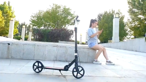 ANEXRD CR Scooter Urban Scooter Foldable Adjustable Aluminum Skuter Portable Kids Adult Wheel Scooters Double Brake