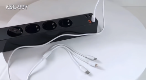 KAKUSIGA KSC-997 DUOKE SERIES (5A Max) 3-in-1 Charging Cable