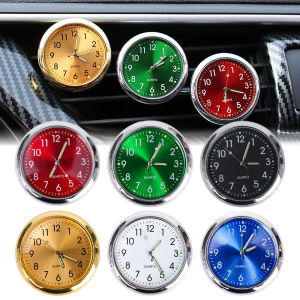 Car Air Outlet Luminous Clock Auto Stick-On Digital Watch Mechanics Motorcycle Clocks Auto Ornament Self-adhesive Waterproof Glow Watch Car Accessories