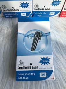 Bluetooth D9 wireless stereo Earphones Waterproof Rechargeable fast charging long Lasting Battery