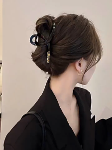 Bayar Di Tempat: Jepit Rambut Wanita Stylish & Jedai Besar Warna Netral