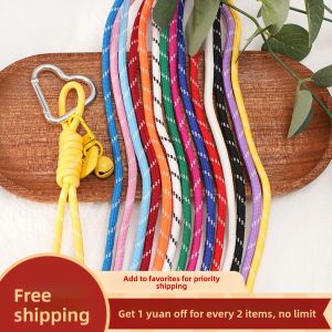 Colorful Polyester Core Rope DIY Handmade Woven Creative Bag Mobile Phone Personality Bag Hanging Ornament Shoe Lace Accessories