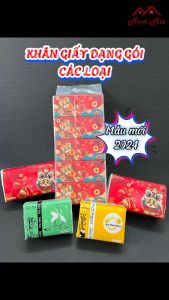 [Mới 2024] Khăn giấy dạng gói các loại Giấy ăn Sipiao mẫu Tết Giấy ăn rút 3 lớp siêu dai mềm mịn - S20123. Paper Nakin