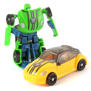 Mini Transformation Robot Variety Car Diamond Mecha Dinosaur Shape Model Boy Q Version Kids Toy