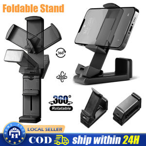 360° Rotation Airplane Flight Phone Holder Clip Car Mount Desk Train Seat Cellphone Stand Support Foldable Travel Phone Holders
