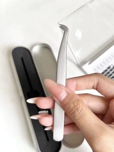 เครื่องมือโค้งขนตาปลอม เครื่องมือติดขนตา ปากเป็ด เข็มขัดรูปนก ปลายโค้ง สวนดอกไม้ เครื่องมือติดขนตาสำหรับผู้เริ่มต้น