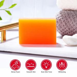 Deep Cleansing Brightening Soap with Coconut & Tea Tree Oil Handmade Soap Skin Whitening Kojie San Soap.san 2 by 65 grams