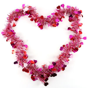 (2Meters/roll)Size 2.6-11.3Cm Valentines Day Color Strip Love Flower Woolen Strip Romantic Holiday Decoration Design