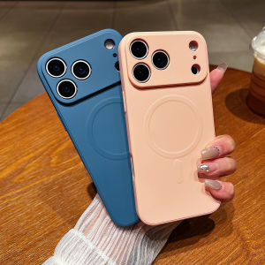 for iPhone 17 Pro Max 17 Air 17Pro Case Magnetic Cover for Mag-safe Liquid Silicone Velvet Lining All-round Camera Protect Shell