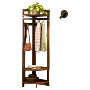 ZHUSHANXIA | Corner Space-saving Hat & Coat Rack