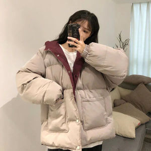 Double-Sided Wear down Jacket Womens Winter Bread Style Lightweight Fashionable Student Cotton Coat New 2025 Outerwear