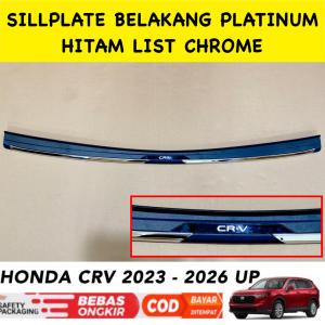 Sillplate Belakang Honda Crv CR-V Hybrid 2023 2024 2025 Platinum Hitam List Chrome