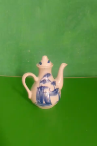 Combo 3 Bình gốmsứ xanh đựng nước khoảng 100 ml