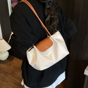 clu Button Flap Cover Underarm Shoulder Bag For Women Fashionable Leather Large Capacity Handbag ulc