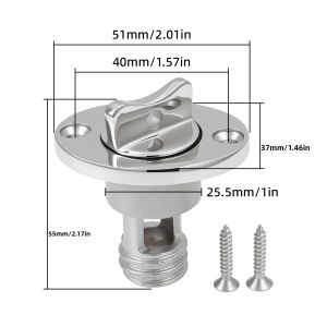 RYSJM | Nút Xả Nước Bằng Thép Không Gỉ Cho Thuyền Phụ Kiện Thuyền Kayak Nút Bịt Nước Có Vít Lỗ Thông Hơi Nước Thải