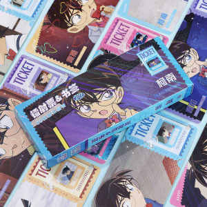 Conan Detective Laser Tag Bookmark Collection 40 Pieces High Definition Flash Card Collectible Cards Business Supplies
