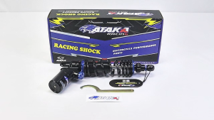 ATAKA โช๊คหลังใหม่ล่าสุด ถุงลมนิรภัยจริง-ปืนเดี่ยว-ปรับคู่-LEAD/GIORNO ความยาว 320 mm