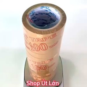 Băng keo đục rộng 1.2cm dài 68 mét lõi giấy 3mm 1 cây 24 cuộn giá tại xưởng